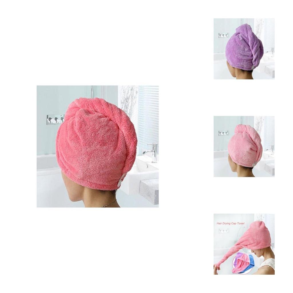 Luxurious Turban Twist Dry Shower Microfiber Hair Wrap Towel For Spa Comfort