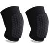 Knee Compression Pads,Basketball Knee Pads with Honeycomb Padding, Breathable and Non-Slip Knee Pads for Volleyball Gym Running Workout Sports, Hex