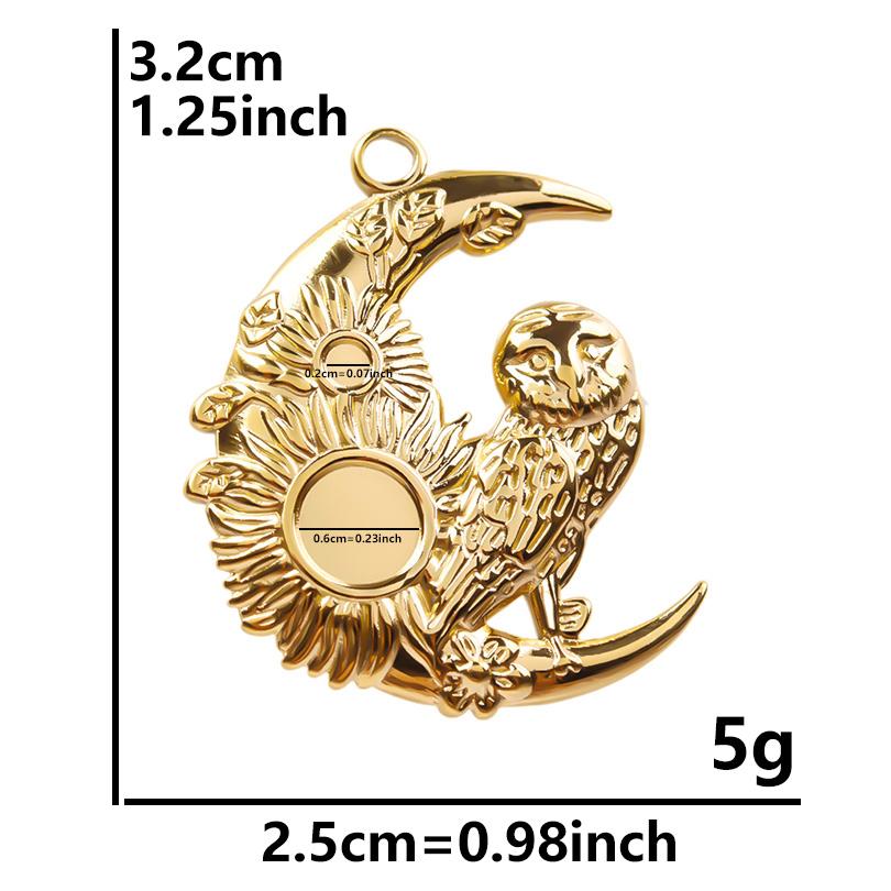 5pcs Fashion Bird Dragonfly Pendant Real Gold Plated Stainless Steel Charm Butterfly Pendants For Jewelry Making Bulk Breloques