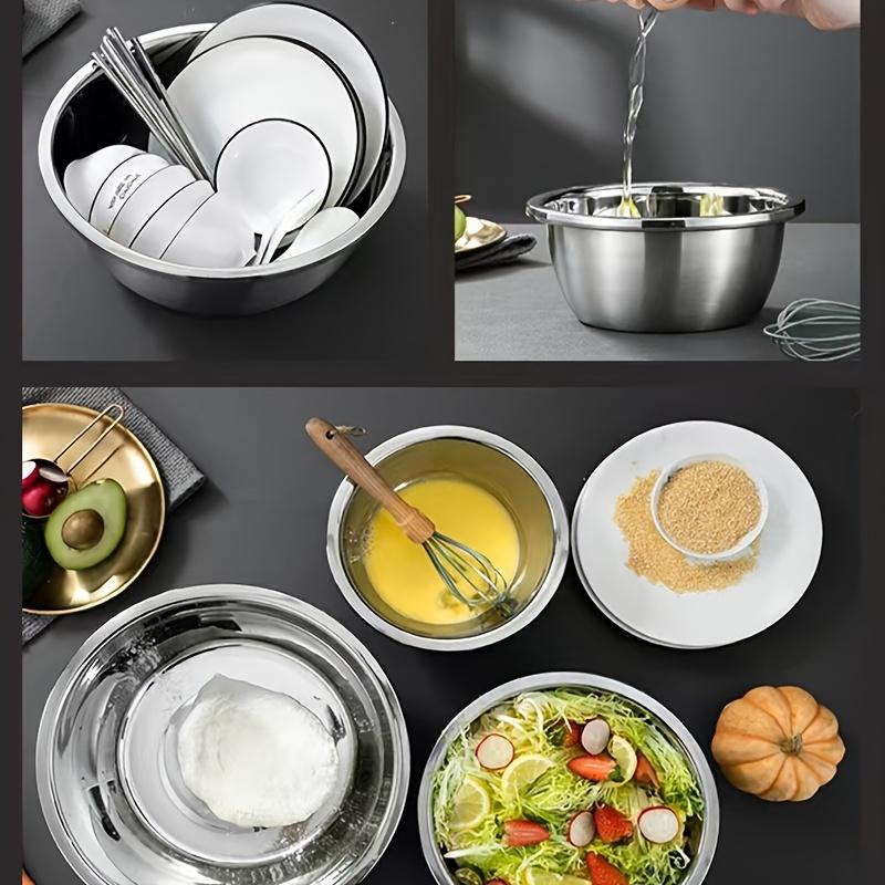 Stainless Steel Mixing Bowl | Heavy Duty Large Capacity, Stackable, Salad Bowl for Restaurants, Catering, and Bakeries