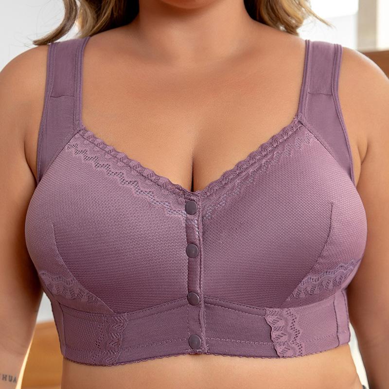 Taille Super Grande Femme Été Sexy Dentelle Boucle Avant Sans Armature Débardeur Sous-vêtement