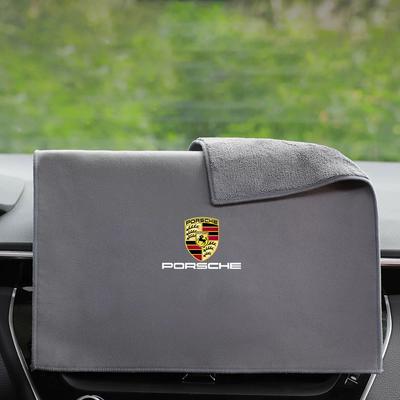 Πετσέτα Πλυσίματος Αυτοκινήτου από Μικροΐνες Πανί Στεγνώματος Καθαρισμού Αυτοκινήτου Πανί Περιποίησης Για Porsche Cayenne Panamera Macan 911 Boxster Cayman Pajun