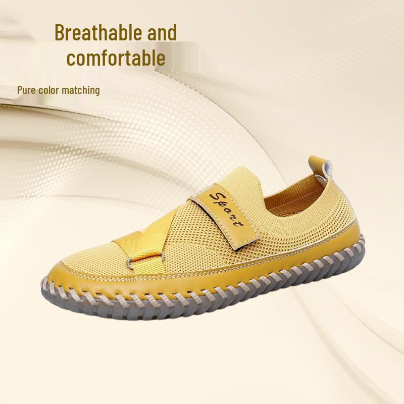 Women s Plus Size Handmade Fly-Knit Mesh Casual Shoes 39