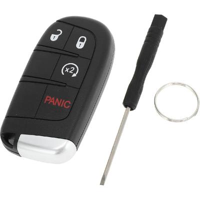 Key Shell Case for Dodge Charger 2011-2018 for Dodge Journey 2011-2018 Keyless Entry Remote Key Fob Replacement Case 4 Button M3N-40821302