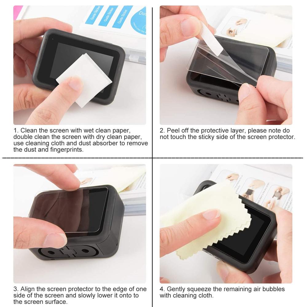 Full Protection Kit for GoPro Hero 9/10/11/12/13 Black - Silicone Cover + Tempered Film + Lens Cap