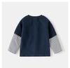 Boys Long Sleeve Cartoon Patchwork Sleeve Kids Casual Bottoming T Shirt