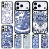 Blue And White Porcelain Soft Phone Case for iPhone 17 Air 16 15 11 12 14 13 Pro Max Shockproof Cover