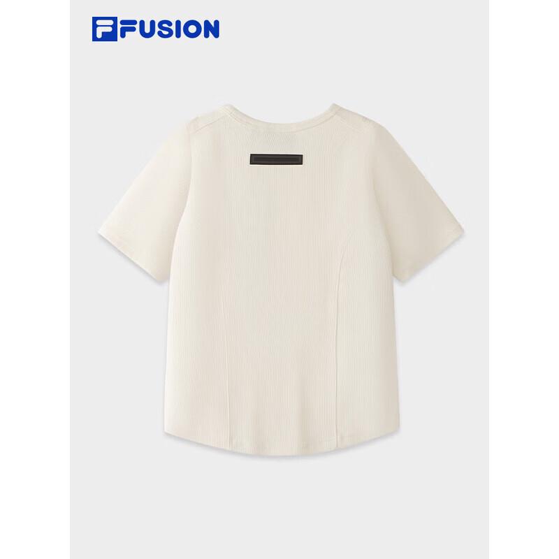 FILA FUSION Women's Solid Knit Slim-Fit T-Shirt