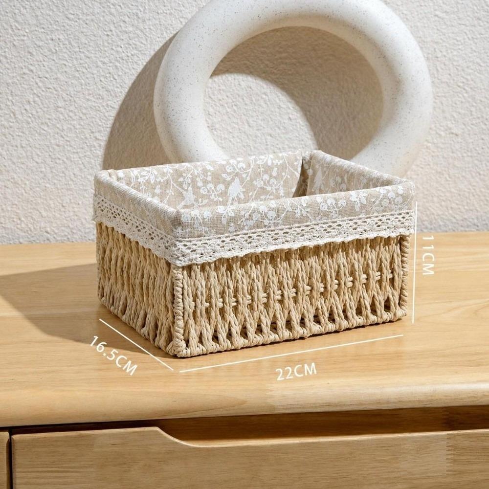 Toy Storage Storage Baskets Imitation Rattan Storage Box New Hand-woven Baskets Home Decor