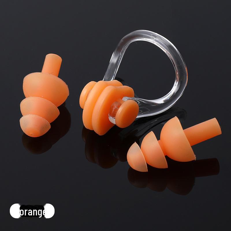 Waterproof Silicone Swimming Nose Clip & Ear Plugs Set with Case