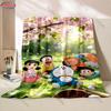Free Shipping! Doraemon Print Blanket Warm Soft Comfortable Home Travel Blanket Sofa Bedding Cover Blanket Gift for Kids Adults