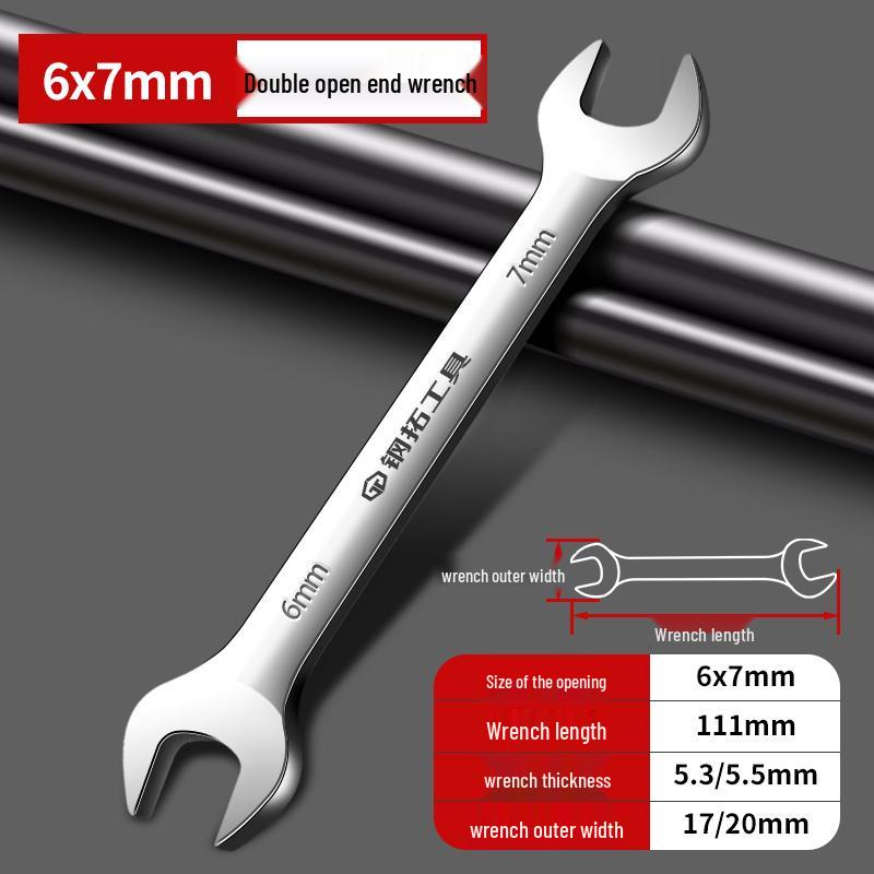 

Dual-Use Multi-Function Open-End Wrench Set (Sizes 8-10, 14, 17) for Auto Repair