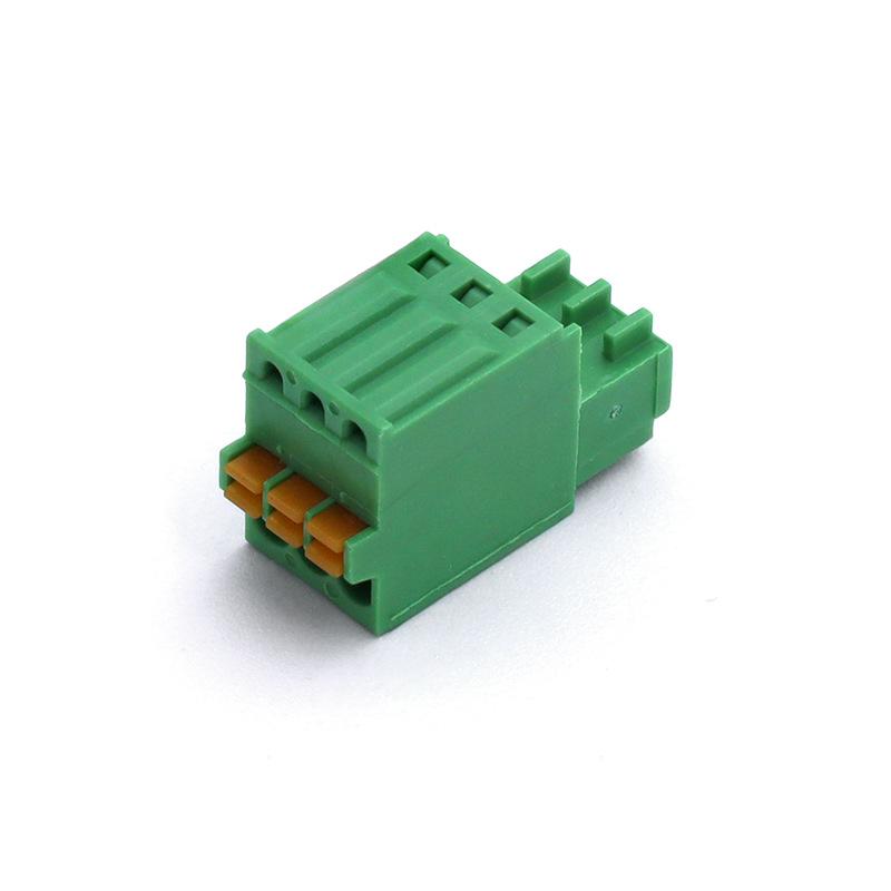 KF2EDGKD 2.54mm Screwless Spring Cage PCB Terminal Block Socket (3P/4P/6P/8P)