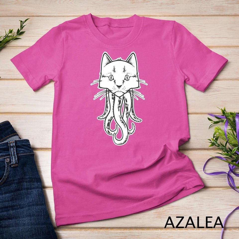 Funny Cat with Octopus Tentacles Premium Unisex T-shirt 6 4XL