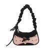 Borse a Scacchi Carine Borsa Dolce in Pizzo da Sotto Borsa a Spalla Tracolla con Fiocco Moda Y2k Borsa a Spalla Casual