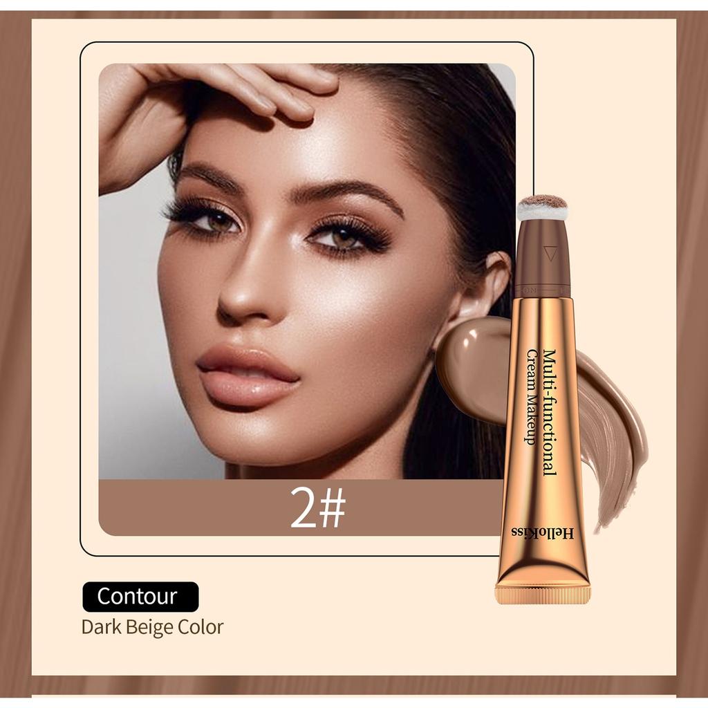 Blush High-gloss Grooming Multi-functional Makeup Pen, Pearlescent Fine Glitter Brightening Facial Grooming Cream