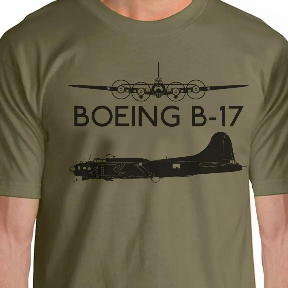 

B17 Flying Fortress Bomber Silhouette TShirt Summer Cotton Short Sleeve ONeck Unisex T Shirt New S3XL S