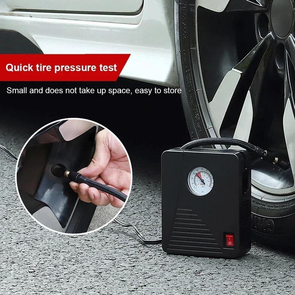 NEW Portable 96W Motorcycle Electric Air Pump Mini Tire Inflator 12V 100PSI 35L/Min Air Compressor For Car Motorcycles Ball