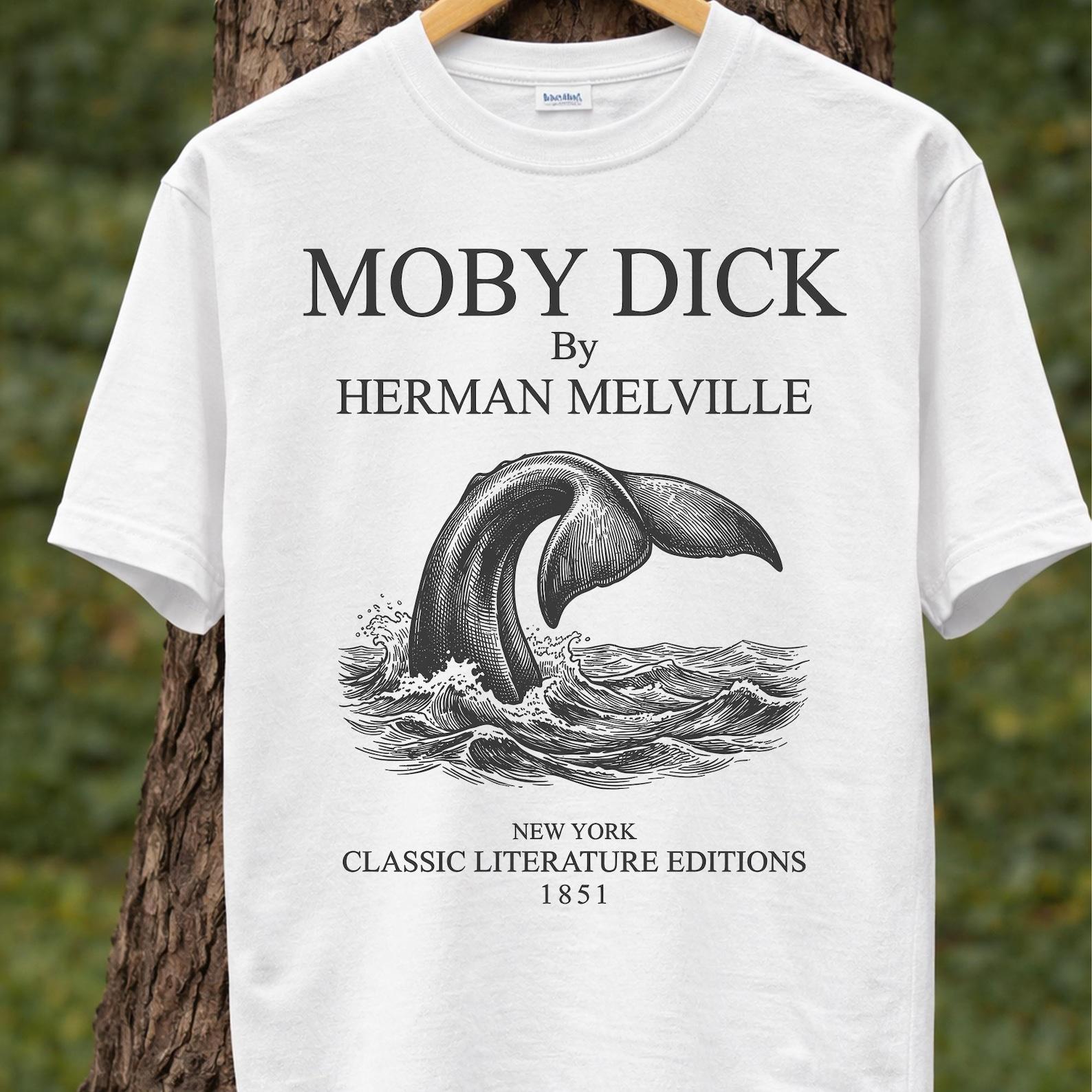 Book Lover Shirt, Reading Tee, Classic Literature Inspired, Nautical Whale Design, Teacher Gift M