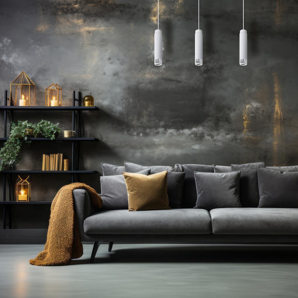 Lampa Wisząca Vertical 1 Gu10 Biały Alu Milagro Ml0308