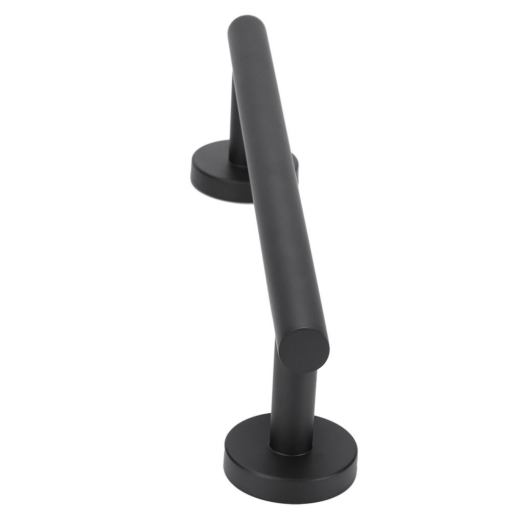 30cm Stainless Steel Black Brushed Single Towel Bar Rack Holder Bathroom Storage Organizer