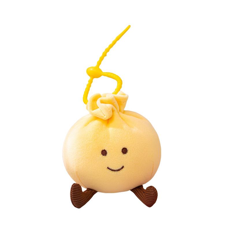 Cartoon Soft Bun Small Pendant Plush Toy Doll Dumpling Doll Girl Bag Keychain Pendant Pendant