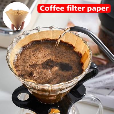 100pcs Hand-Made Coffee Filter Paper 10/12CM Coffee Machine And Kitchen Brewing Fine Filter Paper Made Of Pure Natural Wood Pulp