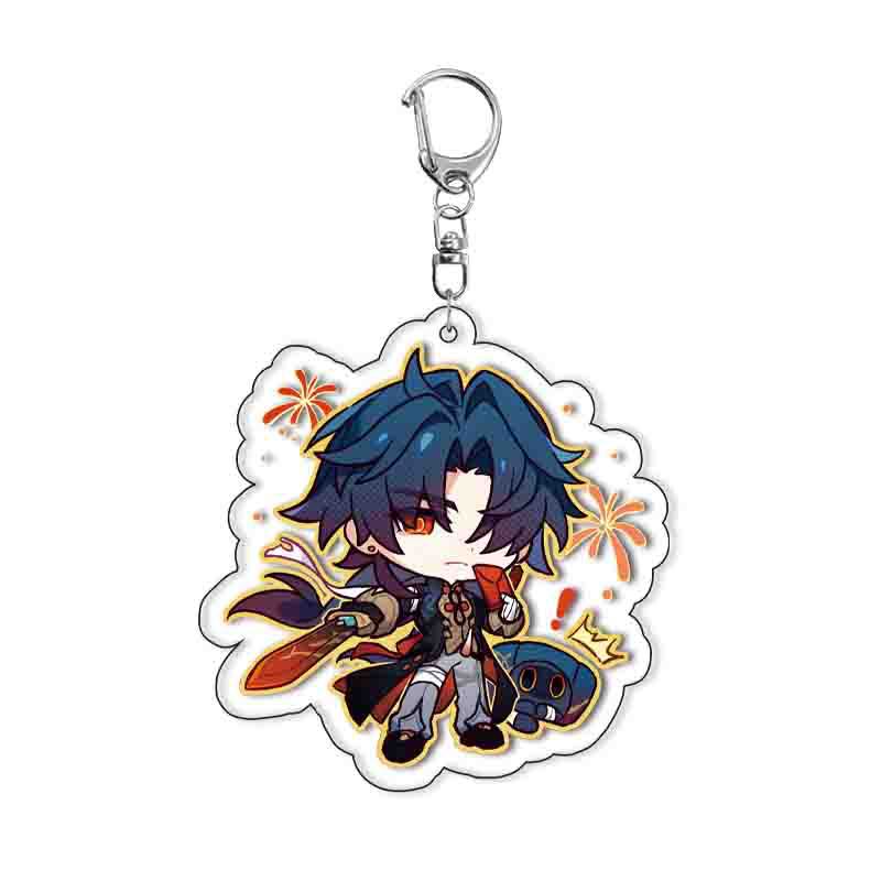 

Game Honkai: Star Rail Acrylic Keychain Backpack Hanging Pendant Dan Heng Aventurine Decoration Accessories Ornament Gifts Toy