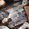 1roll Vintage Washi Tape - Decorative DIY Scrapbook Accessories, Retro Patterns for Journal Embellishment