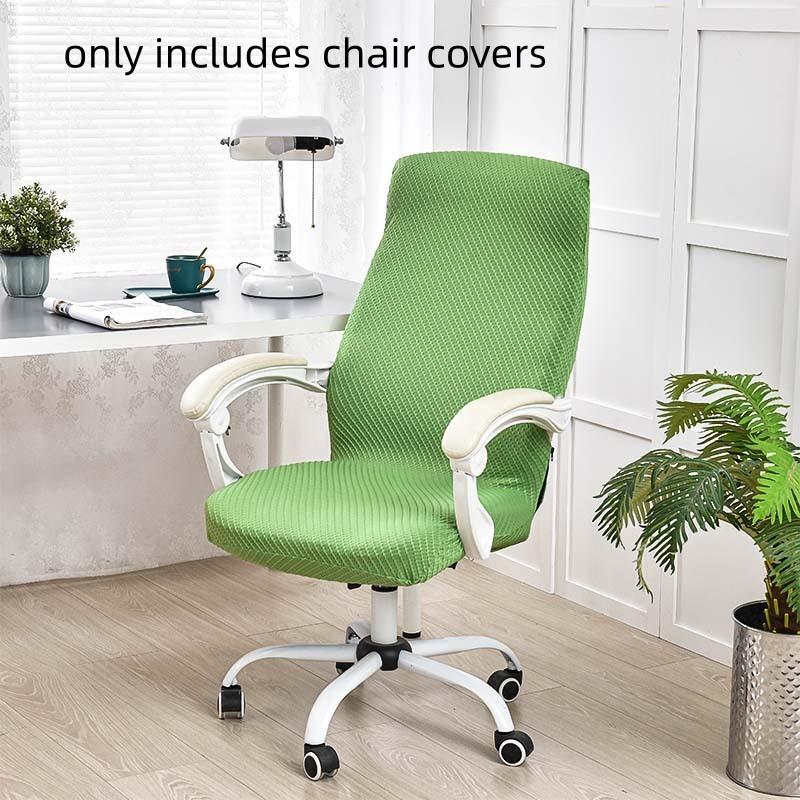 1pc Office Computer Chair Cover Elastic All Inclusive Armchair Protector Cover Office Home Decoration Rotating Chair Seat Covers