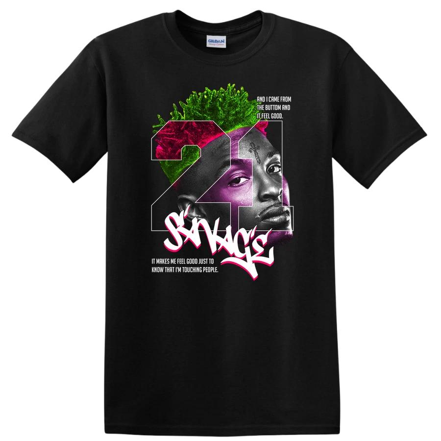 21 Savage T Shirt Cool Graphic Design Rapper Tee Fun Quote Urban Style L