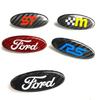 cisvlo1 Carbon Fiber Car Steering Wheel Stickers Emblem Logo for Ford Ranger Edge Kuga Fiesta Ecosport Escape Mondeo Mk3 Focus Roush