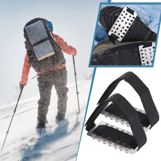 2/4/6 tk Jäänaelad Kingad Kassid 26 terasest naastuga Reguleeritav nupp Talvine välijalutamine Jää Lumi Veojõu Gripid Libisemiskindlad Kingad Saapad Naastud