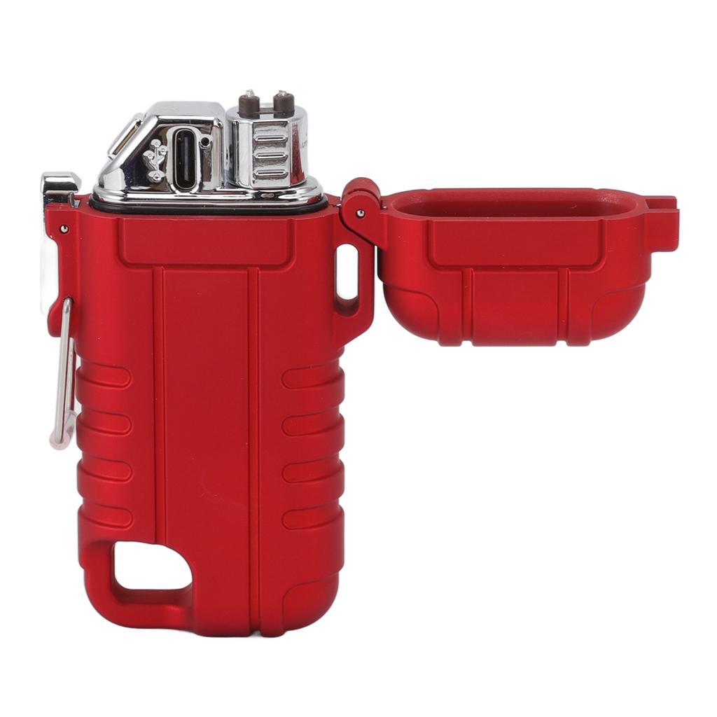 USB Rechargeable Lighter Windproof Dual Arc Lighter Waterproof Flameless Electric Lighter with