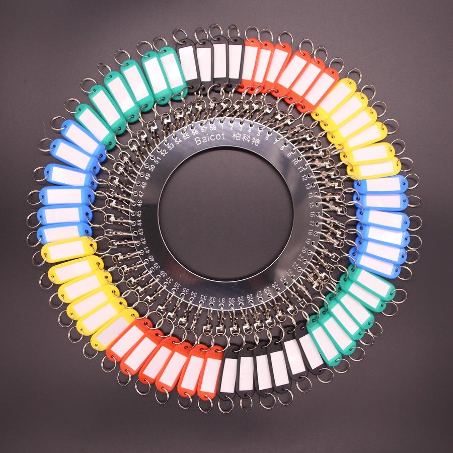 Stalowy Organizer na Klucze z Tablicą do Pisania, Brelokami do Kluczy i Żelaznym Pierścieniem