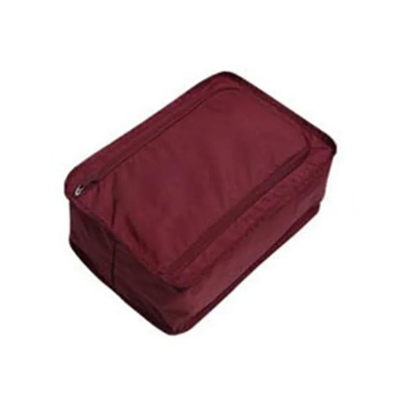 1Pc Waterproof Shoes Storage Bag Travel Clothing Organizer Convenient Zip Lock Sorting Pouch Foldable Underwear Socks Packing