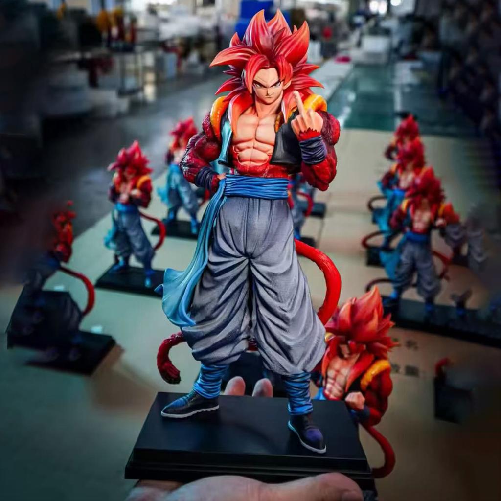 Jt Statua Dragon Ball Ssj4 Gogeta Figurka Wymienne Dłonie Super Saiyan 4 Gogeta PVC Figurki Akcji Kolekcja Model Zabawki Prezenty