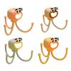 Cartoon Octopus Desk Lamp with Phone Stand Warm Glow Night Light DIY Poseable Decor Unique Funny Gift for Kids Adults