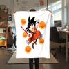 1PC Son Goku  Print Flannel Blanket, High quality All Seasons, Home Decor, Warmth and Comfort, Perfect for Christmas Gifts