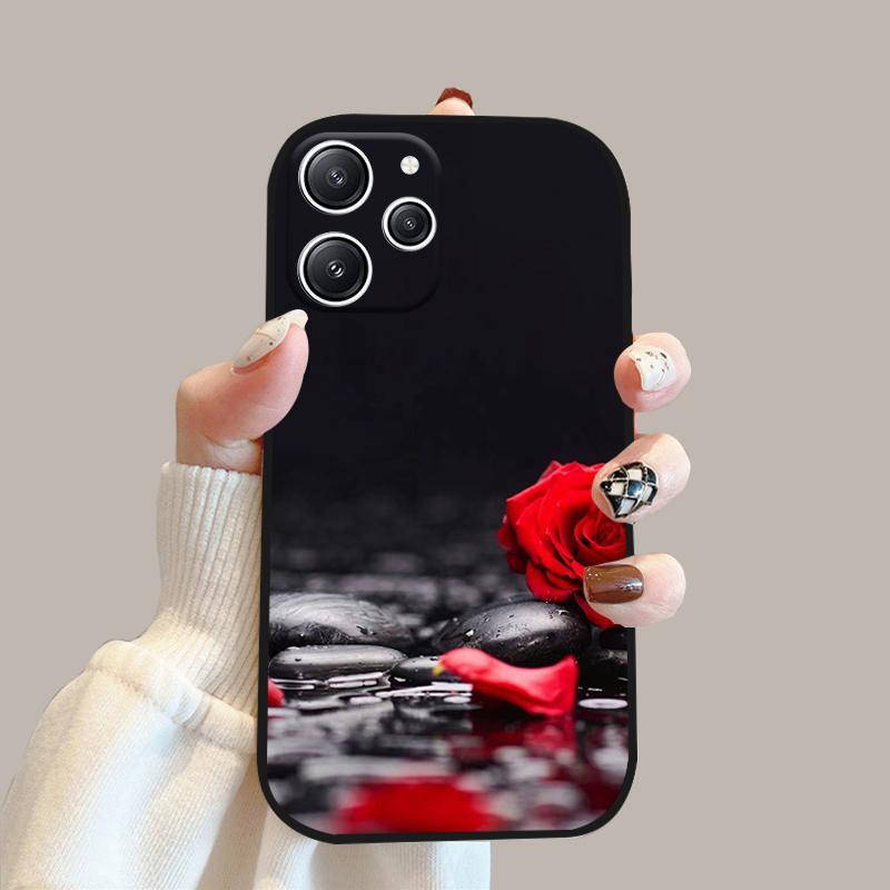 For Redmi 12 4G 5G Silicone TPU Soft Case For Redmi 12R Phone Bumper Cover For Xiaomi Redmi Note 12R 5G Protective Fundas Cases
