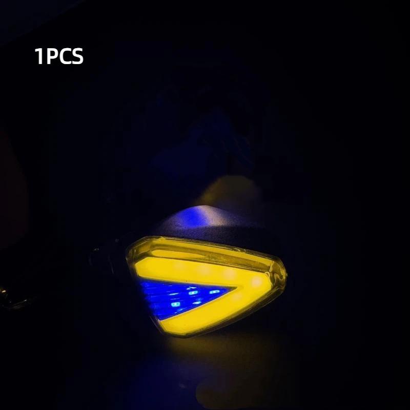 Motorcycle LED Turn Signal DC 12V Dustproof Anti-collision Mini Warning Light for Off-road Motorbike Riding Trips