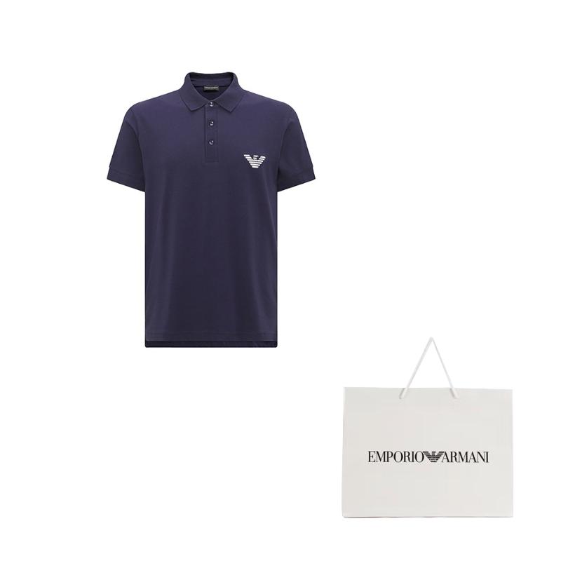 EMPORIO ARMANI SS23 Polo Shirt Men's Blue 211804-3R482-48336