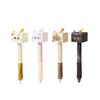 Kawai Stationery Cube Paipai Changing Face Kitten Fun Decompression Creative Press Pen 0.5 Quick Drying Gel Pen Office Lovely