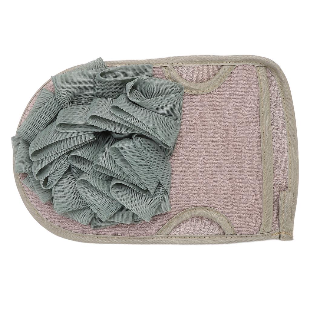 Shower Washcloth Glove Handheld Exfoliating Towel Bath Flower 2 Sided Back Scrubber for Adult