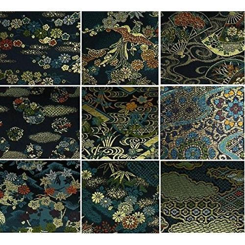 Men's Tea Ceremony Beginner's Set, Urasenke Style, Phoenix Design, Large Tri-Fold Tea Ceremony Utensil Set with Confectionery Cutter Pocket (Synthetic