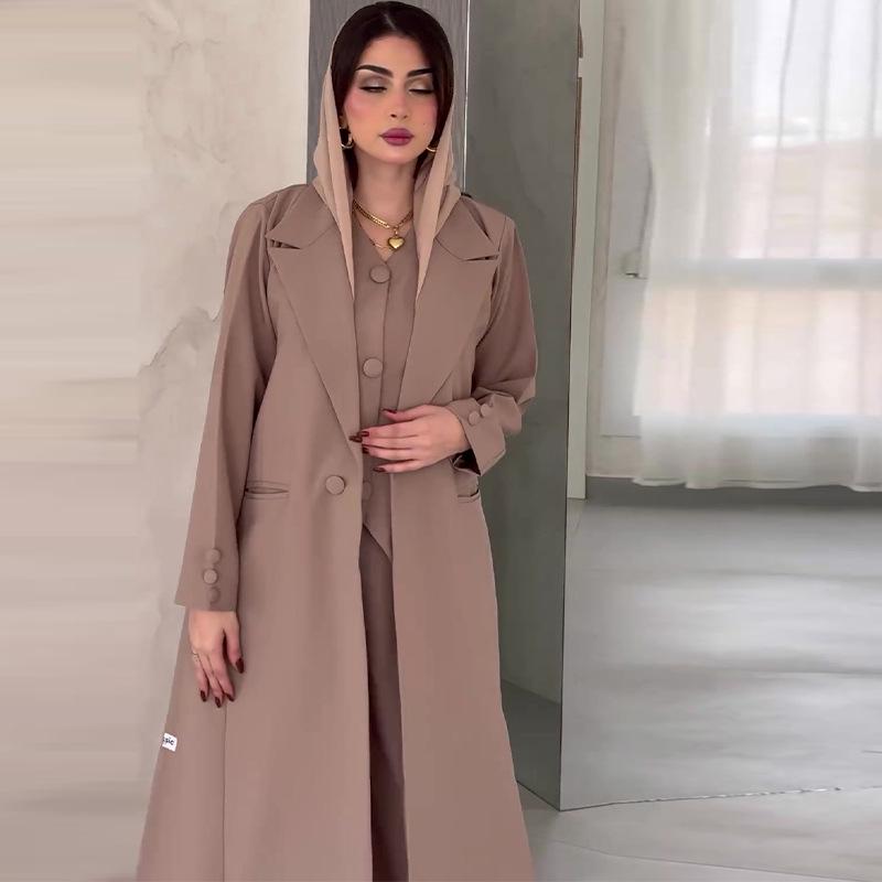 2024 European-American Autumn Winter Fashion Three-Piece Set: Vest, Sleeveless Top, Long Pants & Coat
