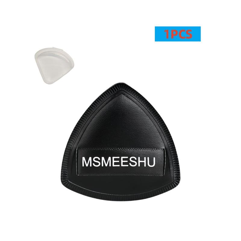 198-MSMEESHU Mishu Black Pineapple Floss Puff, Marshmallow Air Cushion, Dual-Use , Not Prone to Caking, Super Soft and Adherent