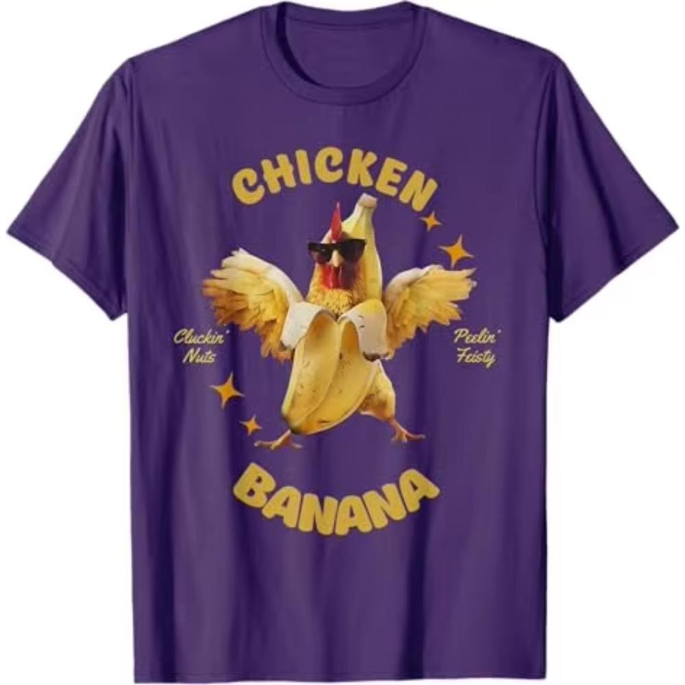 Vtipné Kuře Banán Pánské Dámské Dospívající Dětské Taneční Tričko Humor Milovník Tance Grafický Outfit Y2k Design Nápisové Tričko Novinka Dárek