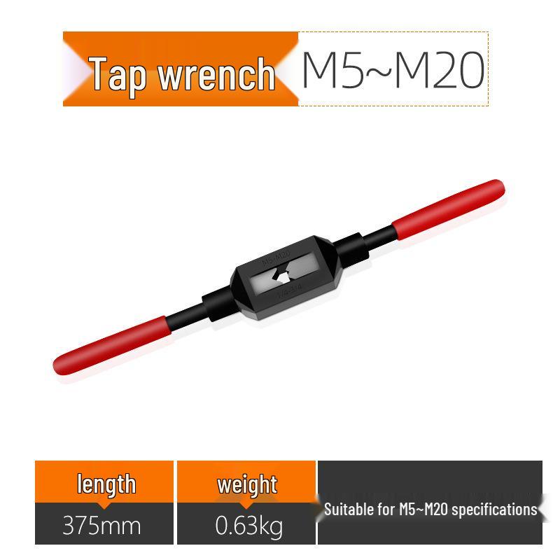 Manual Tap and Die Set: Tapping Drill Bits & Wrench Kit M3-M30