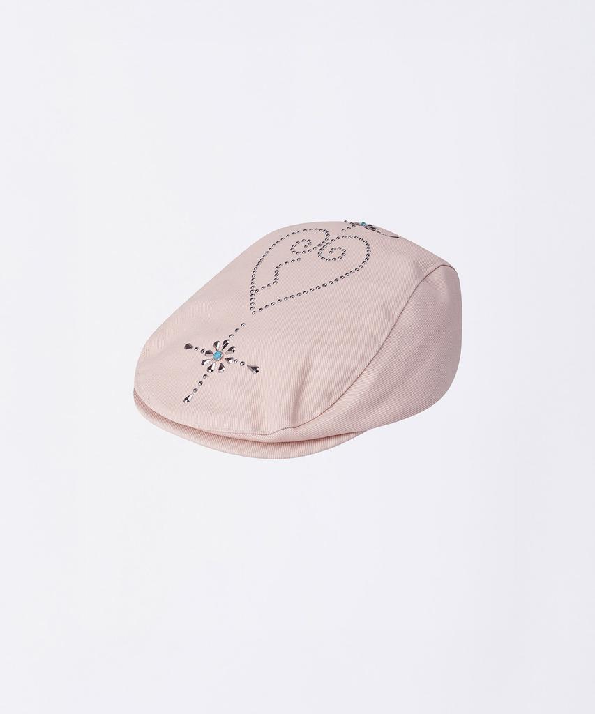 SCULPTOR Boho Stud Hunting Cap Dusty Pink
